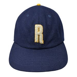 Ratio Beerworks Slideback Hat Blue One Size Leather Strap Solid W/Tags